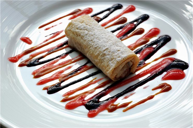 Picture Of Spring Roll Chinese Desert